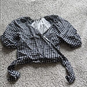 Abercrombie & Fitch navy and White Top